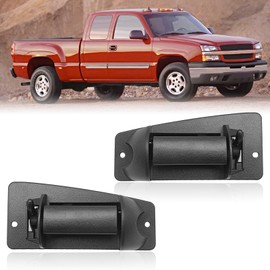Dunviku Extended Cab Rear Door Handle Set Left Driver Right Passenger Side Compatible with 1999-2007 Chevy Silverado 1500 2500 3500 GMC Sierra Replaces OE# 15758171 15758172