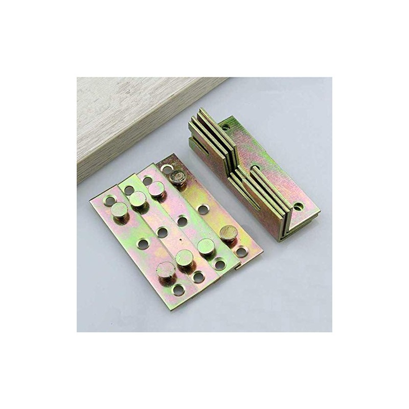 Bed Rail Bracket, Tiberham 4 Sets Non-Mortise Bed Hinge Fixing