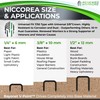 NiCcoreA Rustproof Staple Gun Staples for Staple Gun - T50