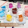 YELARXI Acrylic Box with Lid, 2.36 x 2.36 x 0.79
