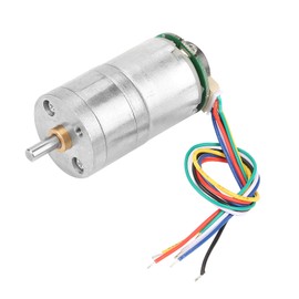 12V GM25-310 DC Encoder Gear Motor Metal Speed Reduction Motor for Window Opener Door Opener Mini Windlass (DC12 70RPM)