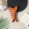 Alrhso Wooden Scalp Massager, Scraping Massage Comb Wide Tooth Comb