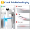 Adjustable Bathtub Safety Rail with Double Grip, 14–18 Inch Height