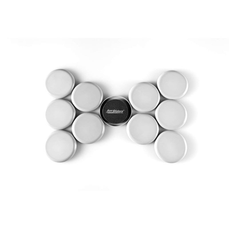 Super Sliders 2 1/2" Round Reusable Furniture Sliders for Carpet