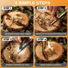 Survival Fire Starter - Handmade Wooden Handle 3/8" Thick Ferro