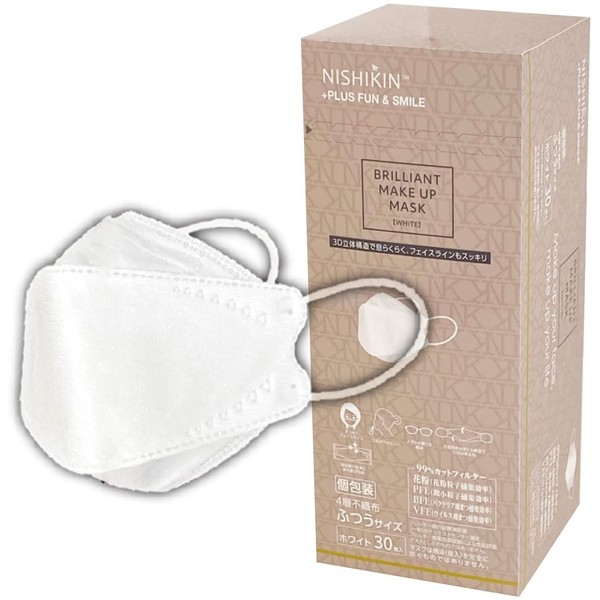 Nishikin Nikikin KF94 Non-woven Mask, Disposable, High Density 4-Layer Filter,