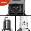 A-Premium Set of 4 Ignition Coil Pack and Iridium Spark