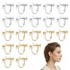 20Pcs 2 Colors Clip on Earring Findings Screw Back Plated