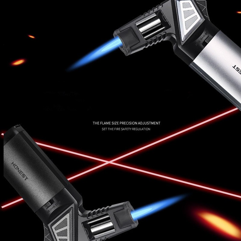 OLDENDO Butane Torch Lighter Refillable Adjustable Jet Flame, Multipurpose Outdoor