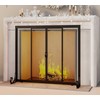 Fire Beauty Fireplace Screen, Wrought Iron Mesh, Baby Safe Spark