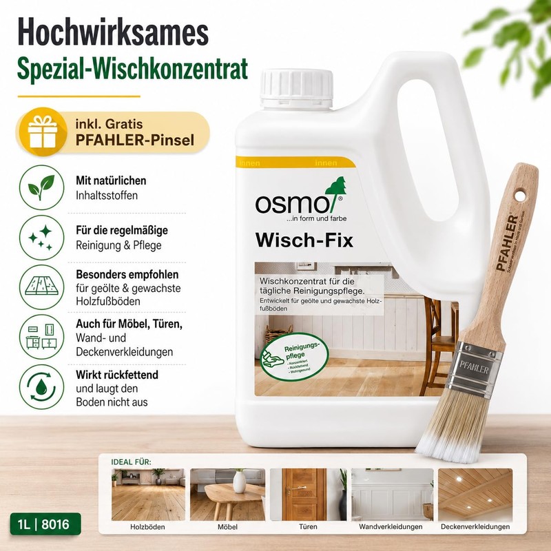 Osmo Wisch-Fix 1L 8016 Highly Effective Special Mop Concentrate with