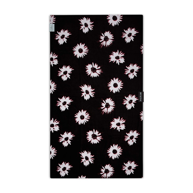 Mystic Quickdry Beach Towel/Beach Towel Black/White