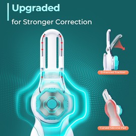 TENICORE Bunion Corrector, 2025 Upgraded Big Toe Straightener, Adjustable Bunion Splint with Anti-slip Heel Strap for Bunion Relief, Suitable for Left and Right Feet Day Night Support, 1PC