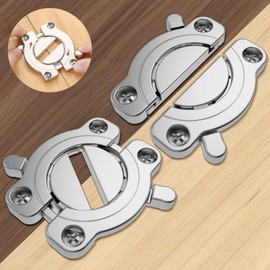 MDKAVE Heavy Duty Table Buckle Connectors,Table Leaf Locks and Latches for Workbenches Extension Hardware, DIY Furniture Extensions(2 Pack Zinc Alloy)