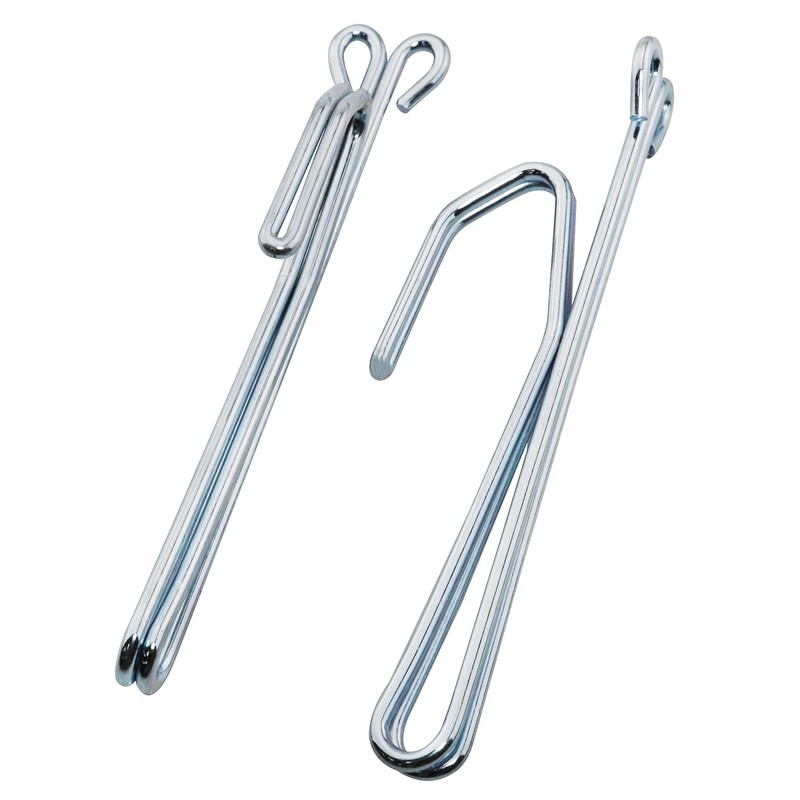 AXLIZER 18PCS Slip on Drapery Hooks Metal Curtain Hooks Metal