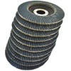 10 x Zirconium Flap Discs 80 Grit Angle Grinder 4.5"