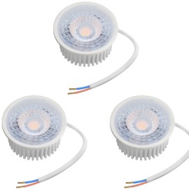 Oktaplex Set of 3 LED Module 230 V GU10 Replacement Recessed Spotlights Flat