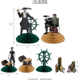 Cheerland Halloween Skull Pirate Centerpiece Party Pirates Birthday Party Decoration