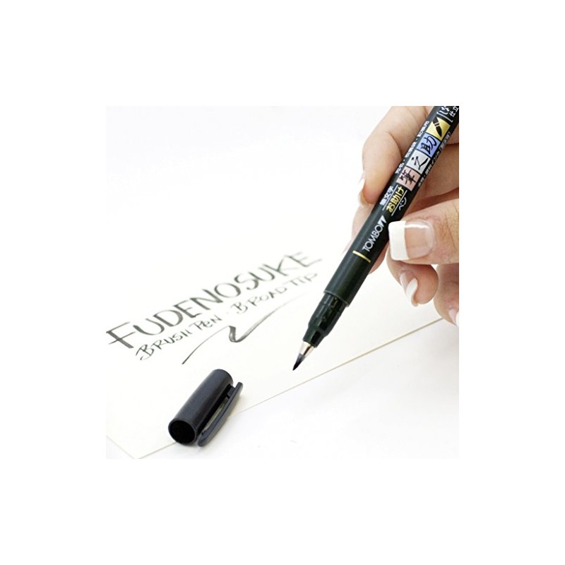 Tombow WS-BS-1P Fudenosuke Soft Tip Brush Pen - Black