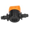 100Pcs 4/7 Barb Valve Irrigation Mini Pipe Water Valve Through