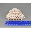 pale blush leaf hair clip claw butterfly clamp 3 5/8