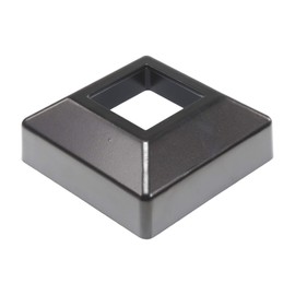 Single Piece Post Cover/Skirt Plate for 2" Floor Flange | Flange Cover | Post Base Cover Skirt |Black (Single Pack)
