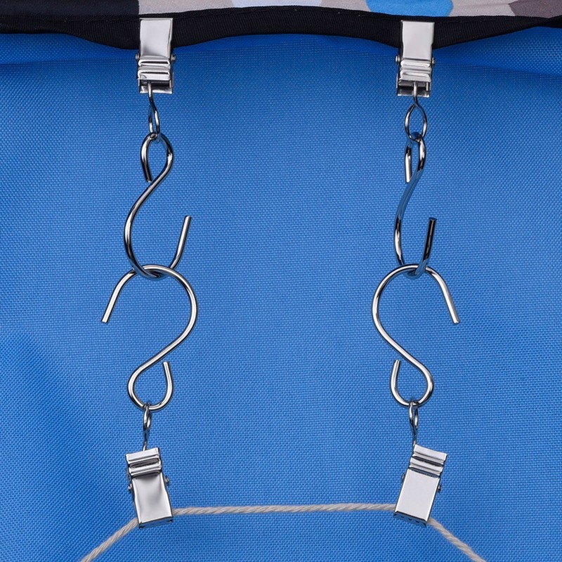 DIWUJI 25 PCS Metal Hanging Clips Hook, Clamp Hanger for