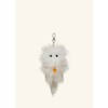 Oyani Keychain Yannie Cat Charm, White, 4.5 inches (11.5 cm)