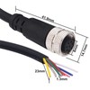 Lonlonty M12 Connector Aviation Sensor Cable - Female 8 Pin