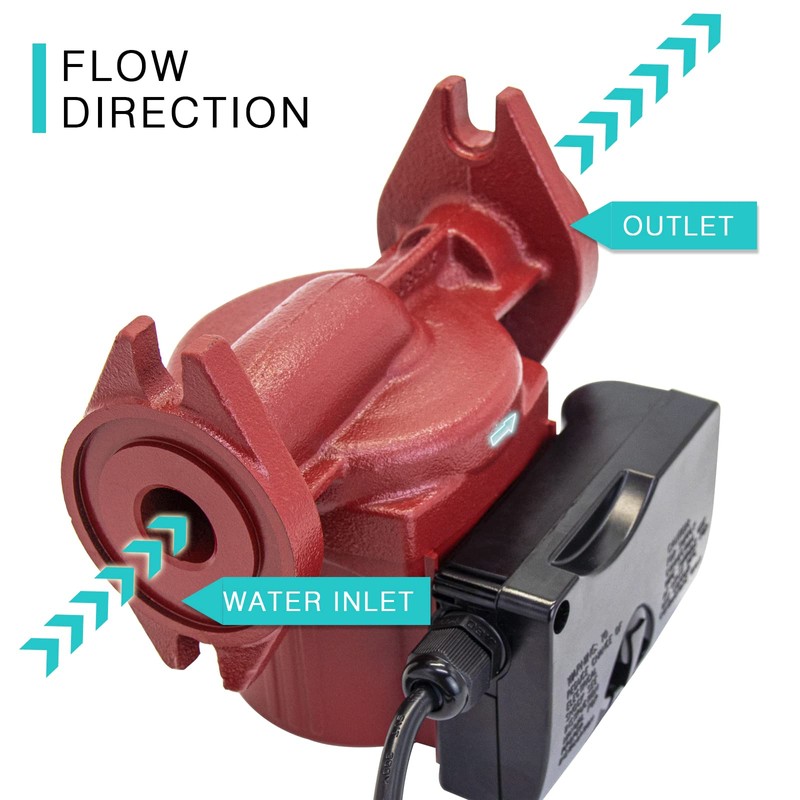 JASSFERRY Recirculation Pump 1 Inch Hot Water Recirculating System 1/8