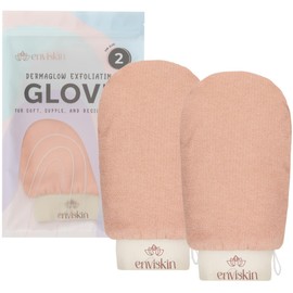 Enviskin Dermaglow Deep Exfoliating Gloves - (Pack of 2, Pink)