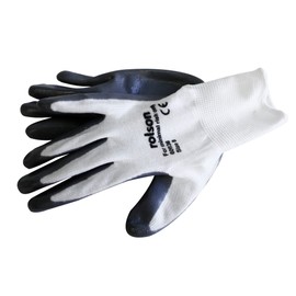Rolson 60636 Grey Nitrile Coated Work Gloves Medium