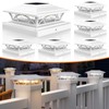APONUO Solar Post Cap Lights 6 Pack - 4x4 5x5
