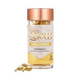 Cápsulas Faciales con Vitamina E y Germen de Trigo, 60 Cápsulas Twist-Off, Nutrición e Hidratación Profunda, Piel Suave y Protegida