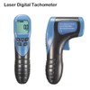 Digital Photo Tachometer LCD Display Non-Contact Speedometer 2.5-99999RPM Motor Tachometer