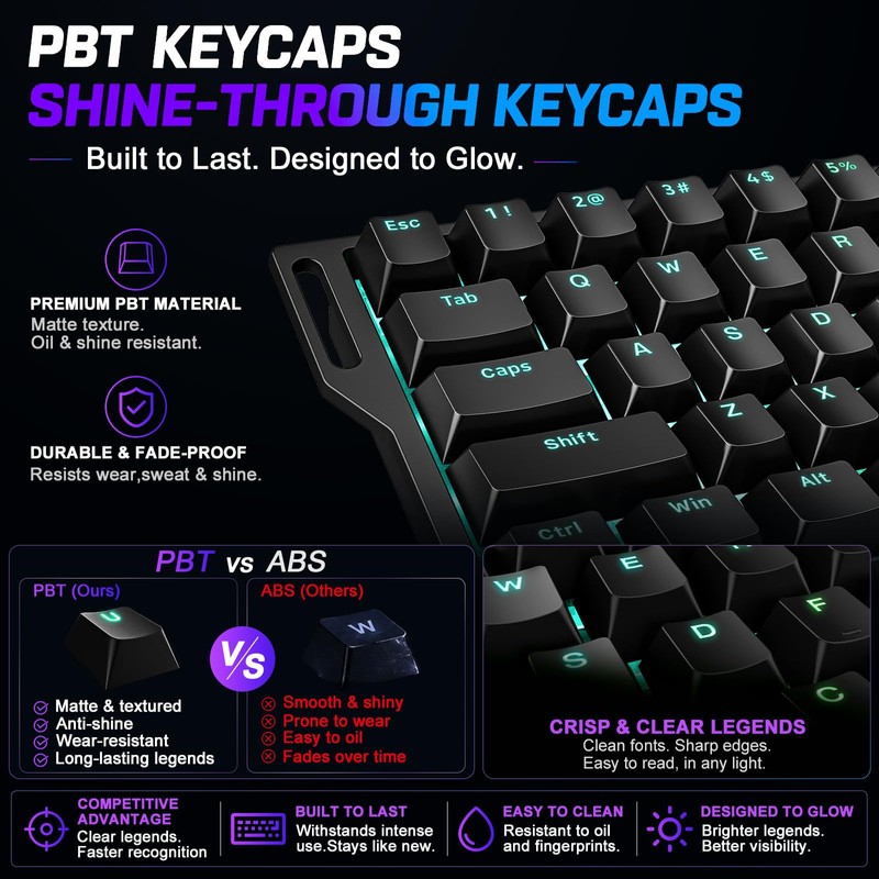 NSYCA WIN68 HE Hall Effect Keyboard, Rapid Trigger Magnetic Gaming