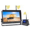 Wireless 10.1" Car Monitor DVR Magnetic Solar Backup Camera Reverse