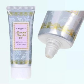 Canmake Mermaid Skin Gel UV SPF 50+ PA++++ (#1 Clear) Lightweight Sunscreen Facial Skincare Daily Moisture Hydrate Nourishing