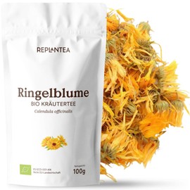 Organic Marigold Blossoms Whole 100 g Loose | Mariengold Tea & Decoration | Skin and Digestive Tea | 100% Natural Flowers for Infusion & Ointments