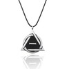Klyxosh Therian Necklace, Stainless Steel Therian Pride Symbol Pendant, Identity