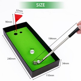 OSDUE Golf Pen Set, Golf Pen Gifts for Men, Mini Desktop Games, Funny Fidget Toy, Golf Ballpoint Pen Gift for Adults, Employees, Men, Boss