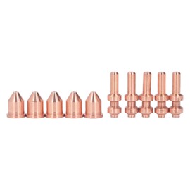 10 Pcs Electrode Tip Kit 256026 249929 XT60 Plasma Torch Consumables for Miller Spectrum 875 Auto Line Cutter