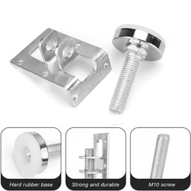 Lizaty 8 Pieces Furniture Feet Adjustable Stainless Steel Levelling Feet Adjustable Feet Table Legs for Furniture (B)