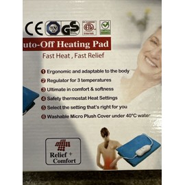 HomsHug High Technology Auto-Off Heating Pad. Relief and Comfort. Random Colors