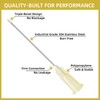 100 Pack 19 Gauge 1.5 Inch Needle, Disposable Luer Lock