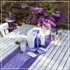 100%Mosel Fleece Table Runner, Purple (30 cm x 25 m),