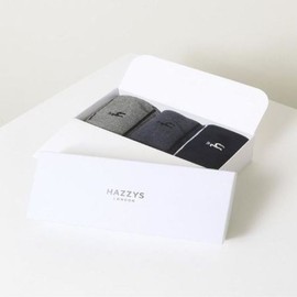 Hazzys (대구신세계)스트라이프 장목 양말 3종 세트HJSS4E003N2 (Daegu Shinsegae) Stripe Crew Socks 3-Piece Set HJSS4E003N2