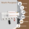 TPTGIAR Wooden Key Rack with Shelf, Includes Letter Holder and