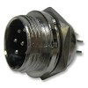 Plug, Multi-Pole, Panel, 6P, Circular Industrial & MIL Spec Plug
