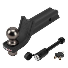Baja Collection - Class III, 5,000 lb., X-Mount Security Kit with 2 in. Drop x 3/4 in. Rise x 1 in. Shank Trailer Hitch Ball Mount, 2 in. Ball, 5/8 in. Locking Pin